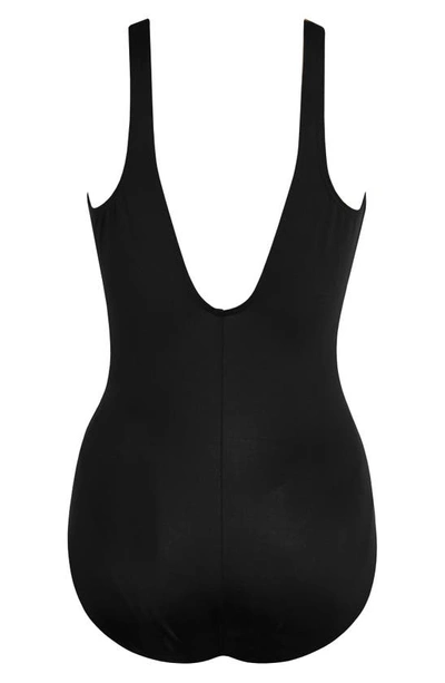 Shop Miraclesuit Spectra Trilogy One-piece Swimsuit In Black