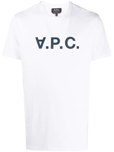 Shop Apc A.p.c. Vpc Blanc H T-shirt Clothing In White