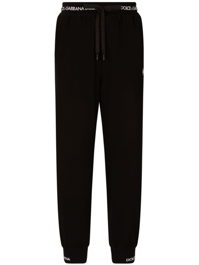 Shop Dolce & Gabbana Logo Pants In Black  