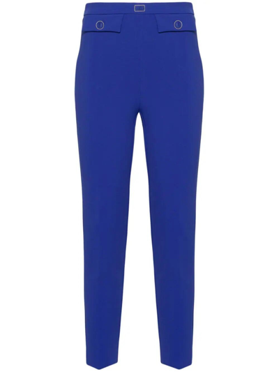Shop Elisabetta Franchi Pants In Blue