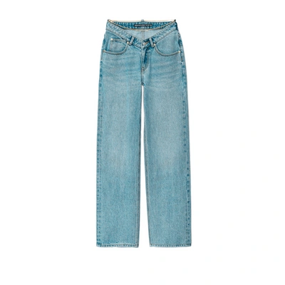 Shop Alexander Wang Jeans With Chain Detail In Blue