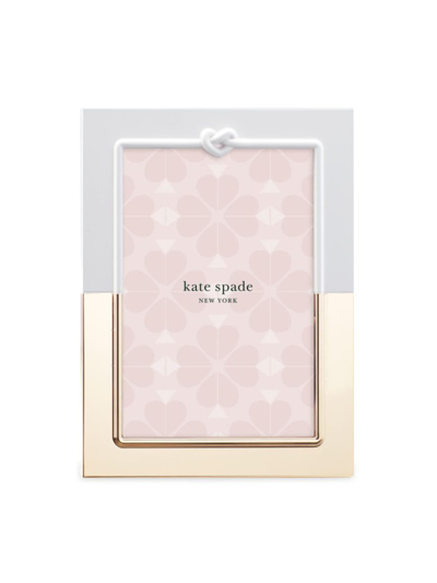 Shop Kate Spade With Love Frame In Gold Plated