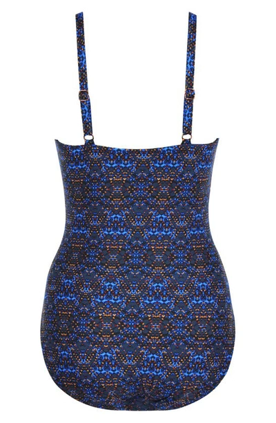 Miraclesuit Thebes Bette One Piece Swimsuit In Blue Multi