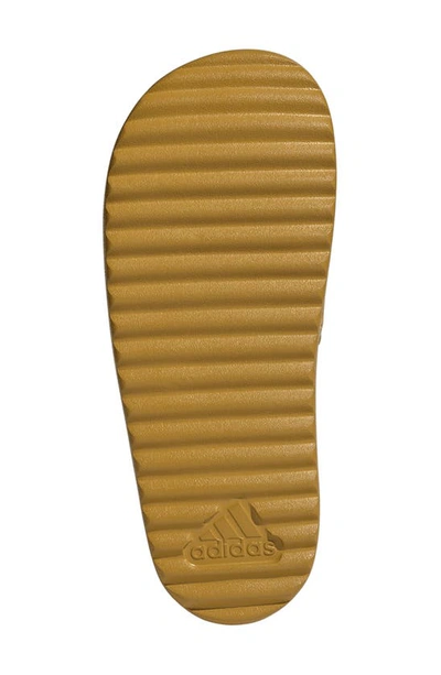 Shop Adidas Originals Adidas Adilette Sandal In Gold/gold/tomato