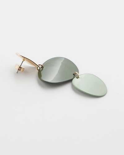 Shop Chico's Linear Drop Earrings |  In Olive Green