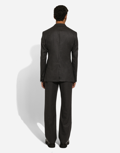 Dolce & Gabbana Single-breasted Wool Taormina-fit Jacket In Grey