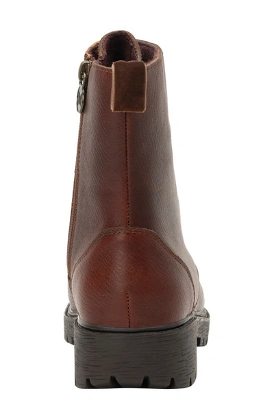 Shop Alegria By Pg Lite Water Resistant Lug Sole Bootie In Chestnut