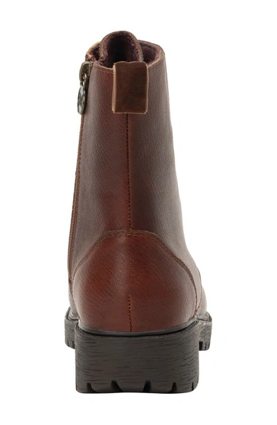 Alegria By Pg Lite Water Resistant Lug Sole Bootie In Chestnut