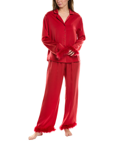 Shop Rachel Parcell 2pc Pajama Set In Red