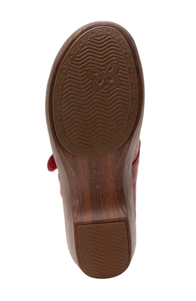Shop Alegria By Pg Lite Wedge Clog Sole Mary Jane Pump In Red