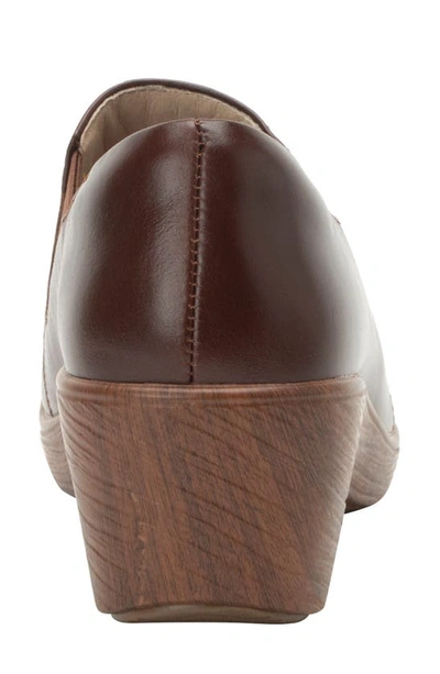 Alegria By Pg Lite Wedge Clog Sole Slip-on In Mahogany