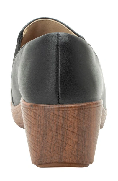 Alegria By Pg Lite Wedge Clog Sole Slip-on In Coal