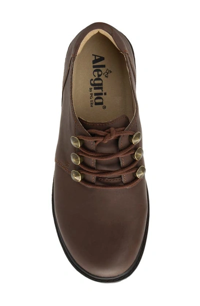 Alegria By Pg Lite Lug Sole Derby In Cocoa
