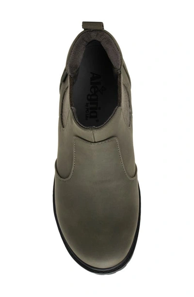 Alegria By Pg Lite Rowen Waterproof Chelsea Boot In Moss