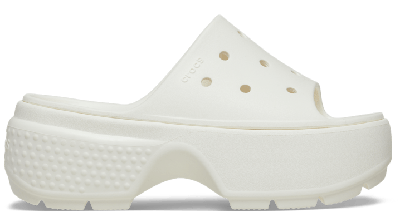 Shop Crocs | Unisex | Stomp | Slides | Chalk | W9/m8