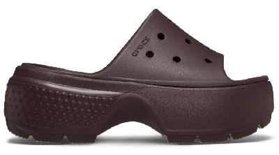 Shop Crocs Stomp Slides Unisex Mocha 42