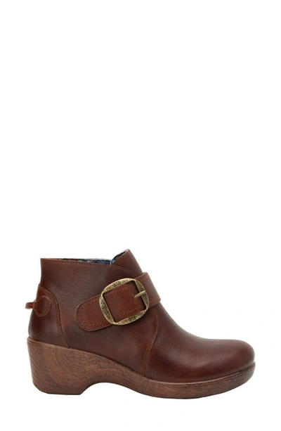 Shop Alegria By Pg Lite Wedge Ankle Boot In Chestnut