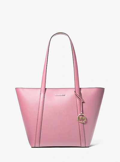 Shop Michael Kors Pratt Large Tote Bag In Pink