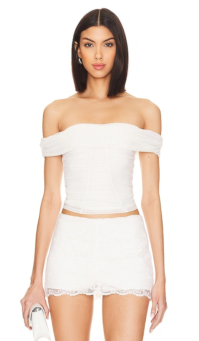 Shop Majorelle Cara Top In Cream