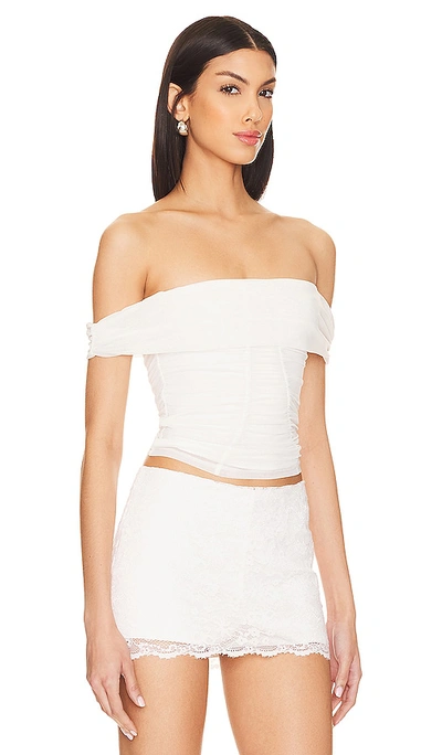 Shop Majorelle Cara Top In Cream