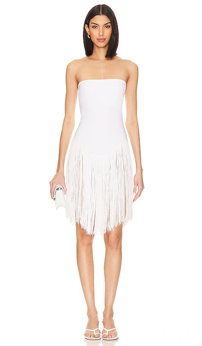 Shop Norma Kamali X Revolve Fringe Dress In White