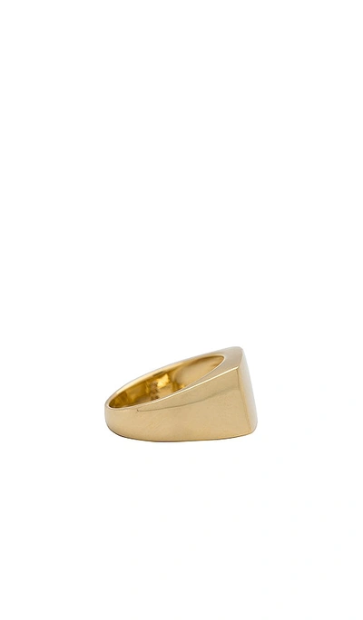 Shop Shashi Square Signet Ring In Gold