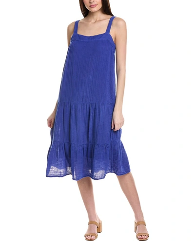 Shop Michael Stars Evie Midi Dress In Blue