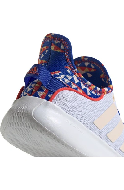 Shop Adidas Originals Cloadfoam Pure Running Shoe In Blue/orange/ Ftwr White