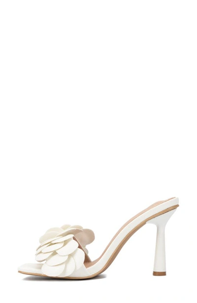 Shop New York And Company Chana Faux Leather Square Toe Mule In White