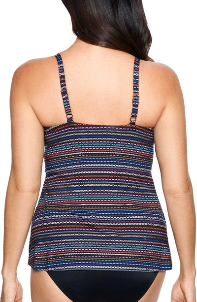 Shop Miraclesuit ® Shimmer Links Love Knot Underwire Tankini Top In Multi
