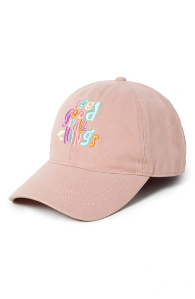 Shop David & Young See Good In All Things Baseball Cap In Dusty Pink