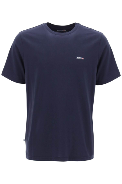 Shop Autry T-shirt With Logo Label In Blue