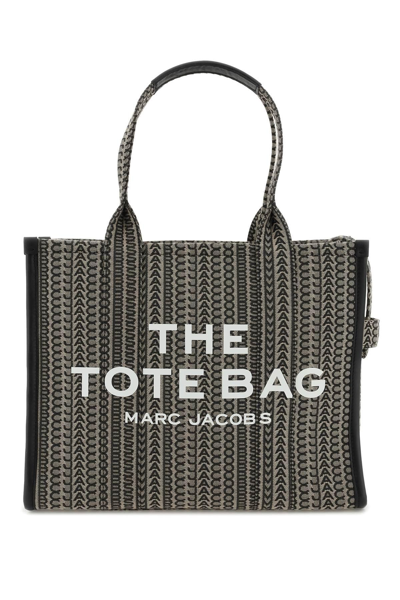Shop Marc Jacobs The Monogram Large Tote Bag In Beige,black