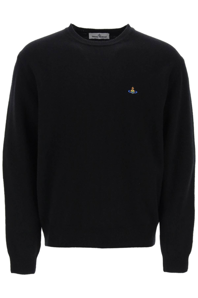 Shop Vivienne Westwood Alex Merino Wool Sweater In Black