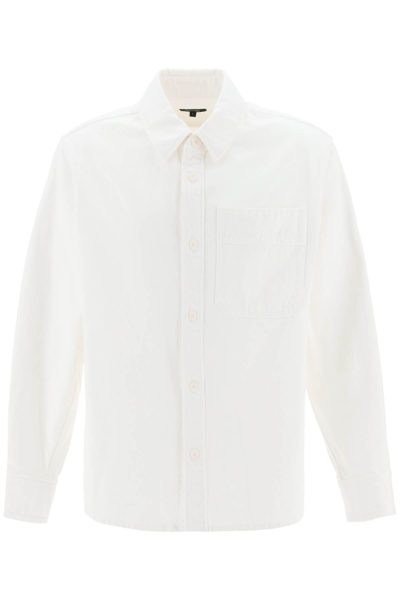 Shop Apc Basile Brodée Overshirt In White