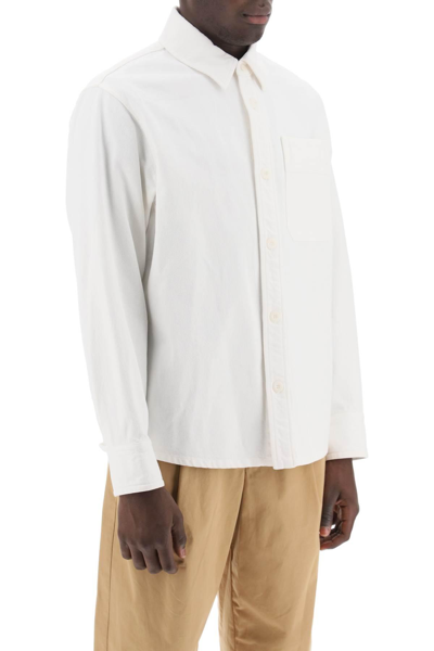 Shop Apc Basile Brodée Overshirt In White