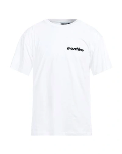 Shop Moschino Man T-shirt White Size M Cotton