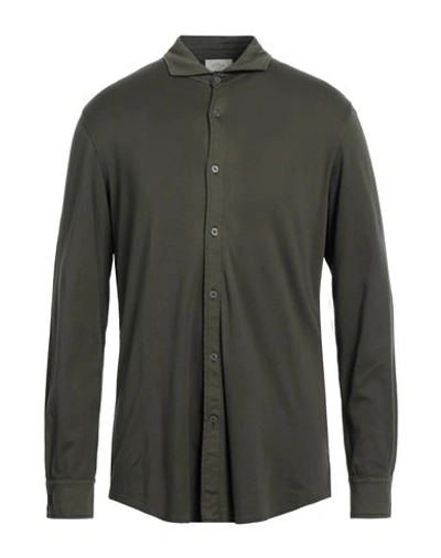 Shop Altea Man Shirt Military Green Size Xxl Cotton