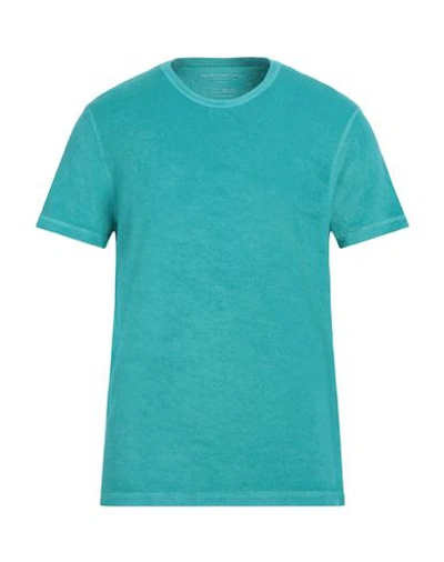 Shop Majestic Filatures Man T-shirt Turquoise Size Xxl Cotton, Modal In Blue