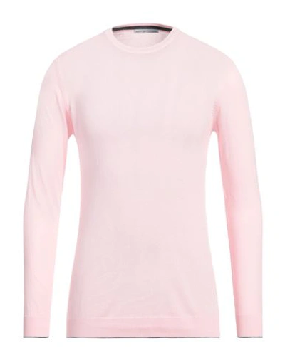Shop Grey Daniele Alessandrini Man Sweater Pink Size 44 Cotton