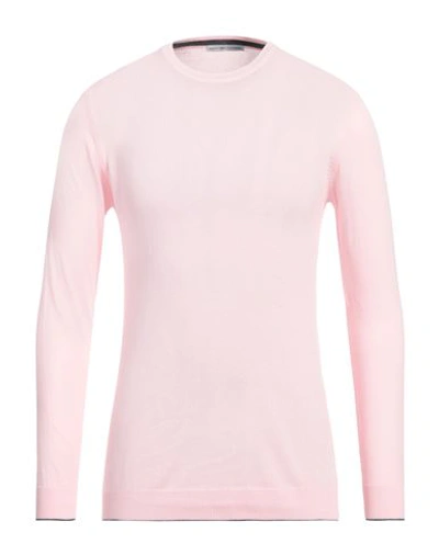 Grey Daniele Alessandrini Man Sweater Light Pink Size 48 Cotton In Pink