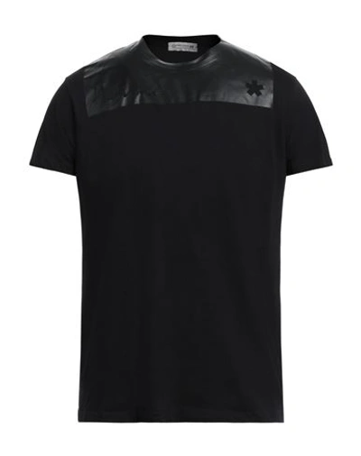 Shop Daniele Alessandrini Homme Man T-shirt Black Size Xxl Cotton