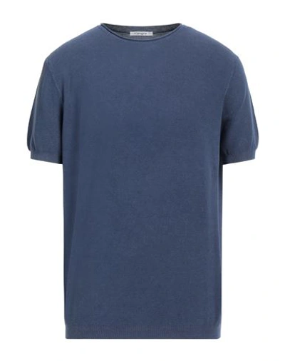 Shop Kangra Man Sweater Slate Blue Size 44 Cotton
