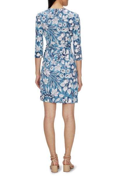 Shop Diane Von Furstenberg Silk Wrap Dress In Bird Of Paradise Ivory