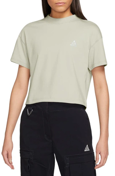 Shop Nike Acg Dri-fit Adv Oversize T-shirt In Sea Glass/ Summit White