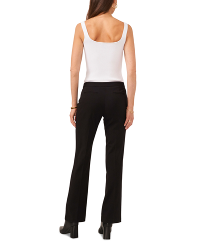 Shop Vince Camuto Women's Nina Mid-rise Suiting Pants In Rich Black