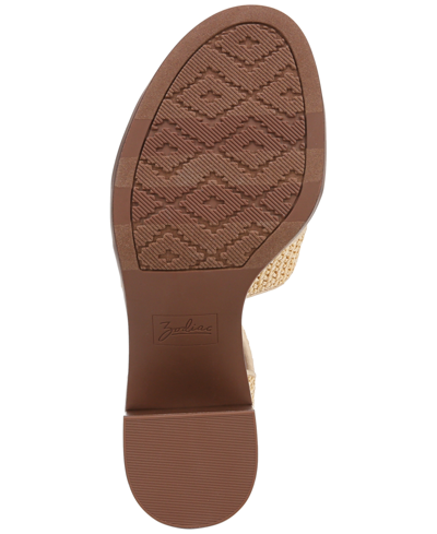 Shop Zodiac Women's Ida Block-heel Dress Sandals In Beige Raffia