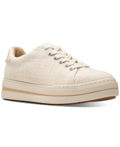 Shop Clarks Women's Cloudsteppers Audreigh Sun Lace-up Platform Sneakers In Natural Interest