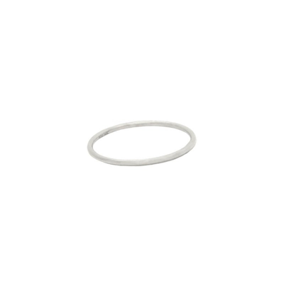 Shop Ayou Jewelry Dainty Stacking Ring In Grey
