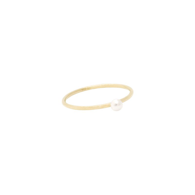 Shop Ayou Jewelry Pearl Ring In Gold